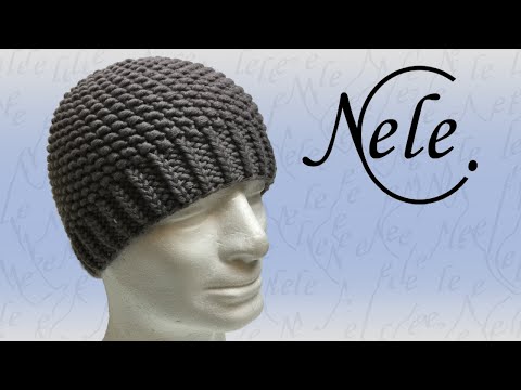 Mütze stricken - Strickmütze für Anfänger im Perlmuster - DIY Anleitung by Nele C.