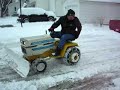 Plowing snow,   Cub   Cadet  1250