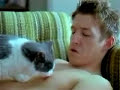 Cat licks boys nipples, but mother walks in on him!