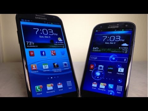 Galaxy Note III and Galaxy S IV