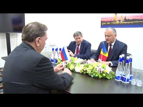 Igor Dodon held a meeting with the Governor of the Kursk region Alexander Mikhailov