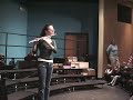 Teen jazz flutist improvises - 13 years old - awesome