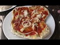 Grilled Upside-down Pizza, regular and dessert versions
