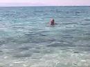 Due campioni di tuffi all'opera nelle acque greche di Cefalonia