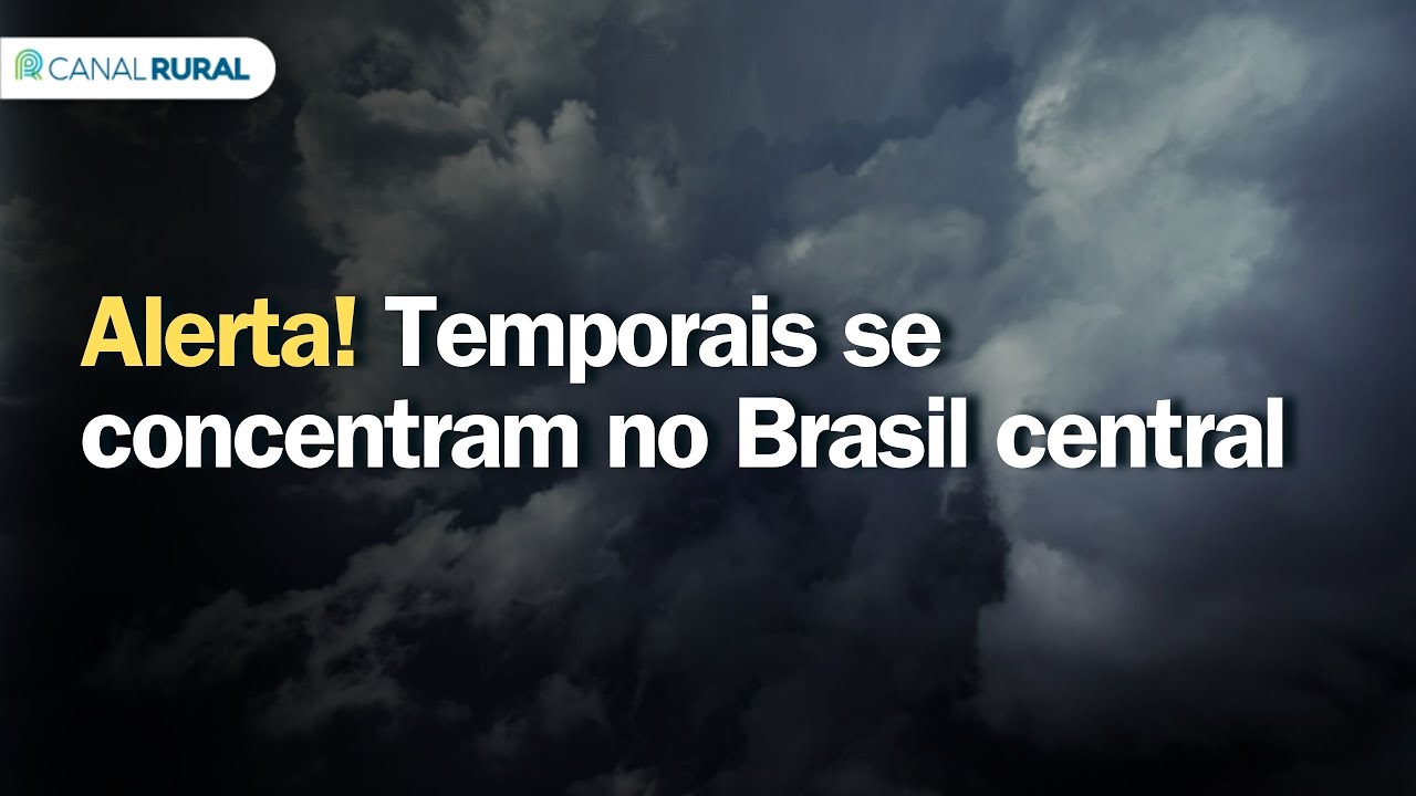 Alerta! Temporais se concentram no Brasil central | Previsão do tempo | 24h