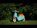 Miniature vidéo Porteur scooter bleu
