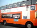Leyland Atlantean 4706 pulls out of 'SportCity' car park (31/10/09)
