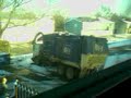 BFI Garbage Truck Gets Stuck