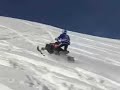 Yamaha Turbo - Snowmobile in deep snow Yamaha Turbo - Snowmobile in deep snow