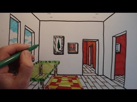 how to draw the house with the x