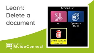 Learn GuideConnect: Letters & Documents - Delete Document