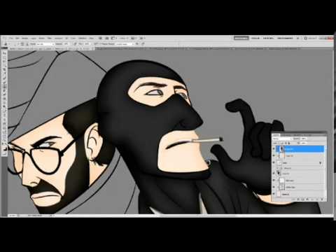 how to paint 5 o'clock shadow