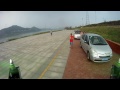 X4 Quad Aerial with an approaching storm