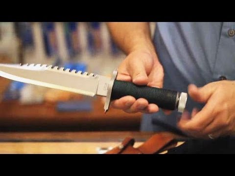 how to fasten a knife handle