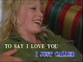 I Just Called to Say I Love You _karaoke version