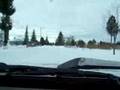 Snow drive back from Walmart