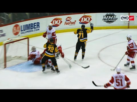 Video: Jimmy Howard helpless as Evgeni Malkin drives 18th goal into back of net