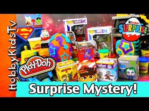 toys - HobbyKidsTV presents Play Doh Eggs Kidrobot Guardians of the Galaxy Surprise Mystery Extravaganza! In this video HobbyDad and HobbyKid Open up Kidrobot, Kinder Egg Surprise, Mystery Minis...