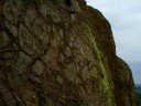 Chis lead climbs Buzzards Roost