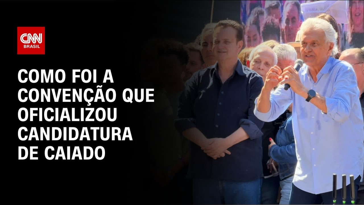 Caiado prioriza segurança e foca em críticas ao PT em convenção | AGORA CNN