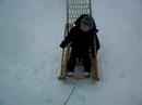 Kick sledding