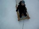 Kick sledding