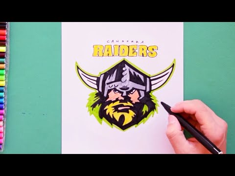 video-linktoworks-How to draw Canberra Raiders Logo (National Rugby League ...