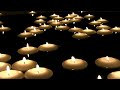 "Rain Sounds with Floating Candles" 60mins  Get to Sleep Fast!