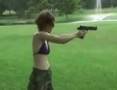 Girl Pwn3d by Desert Eagle .50 Magnum