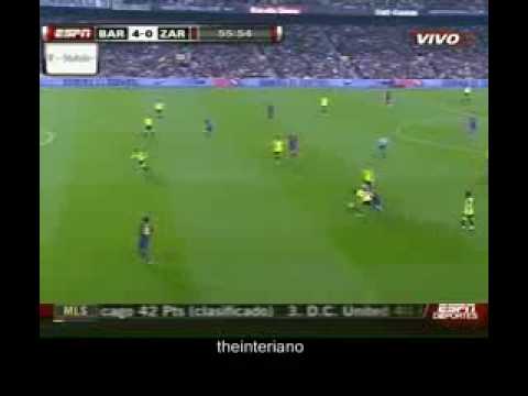 fc barcelona vs Real Zaragoza 6 1 Highlights all goals 10 25 09 La Liga BBVA 2009