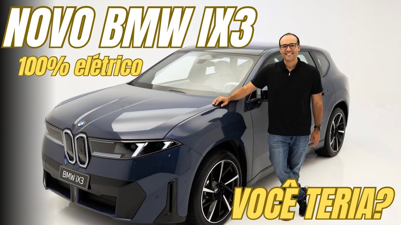 NOVO BMW iX3 elétrico REVELADO! Tem 469cv e roda até 800km COM UMA CARGA!