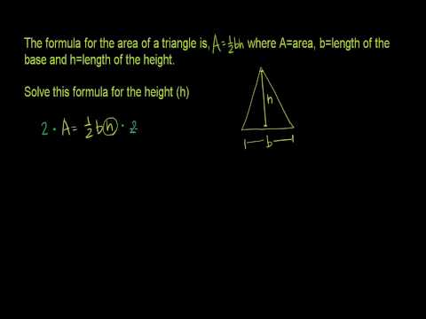 how to rearrange an equation to isolate a variable