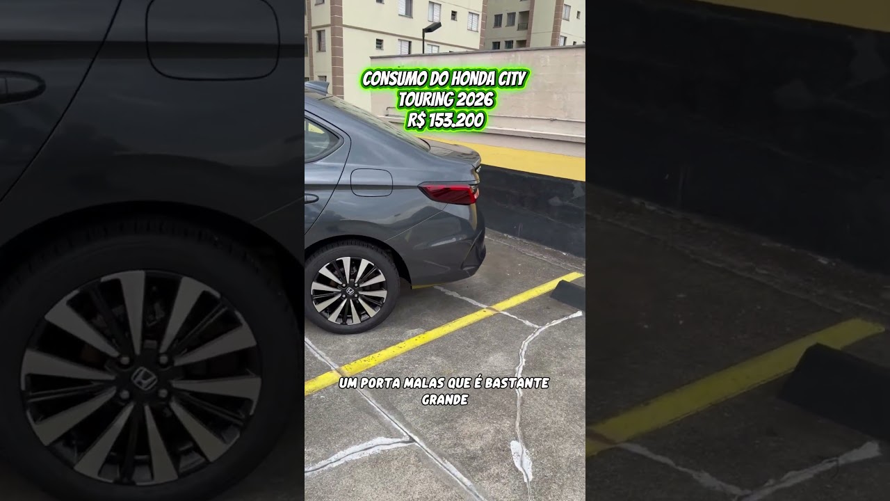 Consumo REAL do Honda City Touring na Gasolina! ⛽📈