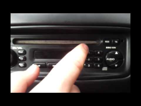 Peugeot 206 RD1 radio removal.