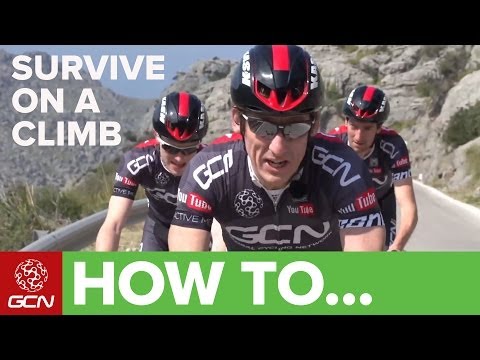 how to - Surviving on a climb isn't pretty, but it's often necessary. Subscribe to GCN on YouTube: http://gcn.eu/gcnsubs Suffering. We've all been there. Here are some tips to help you hang with the...