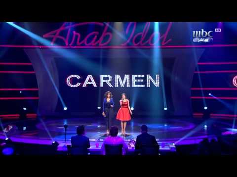 Arab Idol Finalists- Carmen Sulaiman and Donia Batma