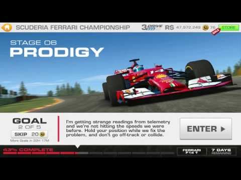 Real Racing 3 Scuderia Ferrari Championship Stage 06 Goal 2  F14 T PRODIGY