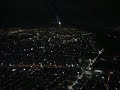 Landing in Mexico City at night