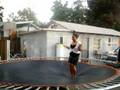 juloe trying 2 do a flip on the trampoline