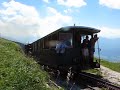 Schafbergbahn - Einfahrt historischer Zug Schafbergspitze