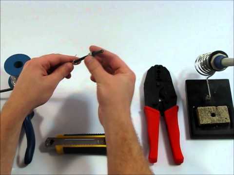 how to fit a uhf coaxial plug