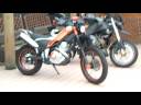 Buell XB-12　VS　YAMAHA　tricker　250cc　ライダーズカフェMACHⅢ
