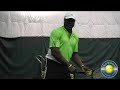 charles akinloye of the trumbull racquet club breaks down 6 steps  to a proper serve. 