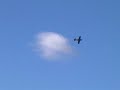 (owch!) P51 Mustang wheels-up touch and go