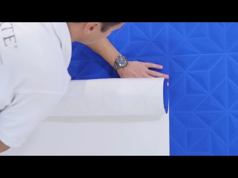 3D-Tapete tapezieren