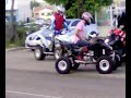 Quads quemando rueda