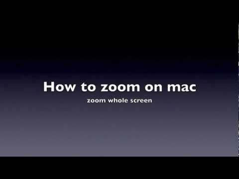 how to zoom screen on mac