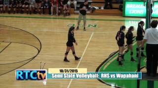 RHS Volleyball Semi State vs Wapahani