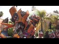 Click here to watch this video Optimus Prime & Bumblebee as vehicles and robots at Transformers: The Ride 3D grand opening