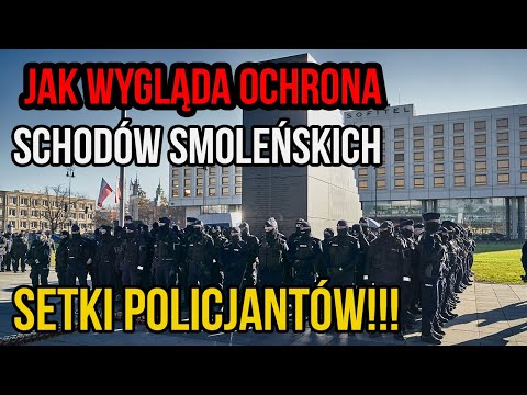 Setki policjantów pilnują najważniejszego pomnika w Polsce